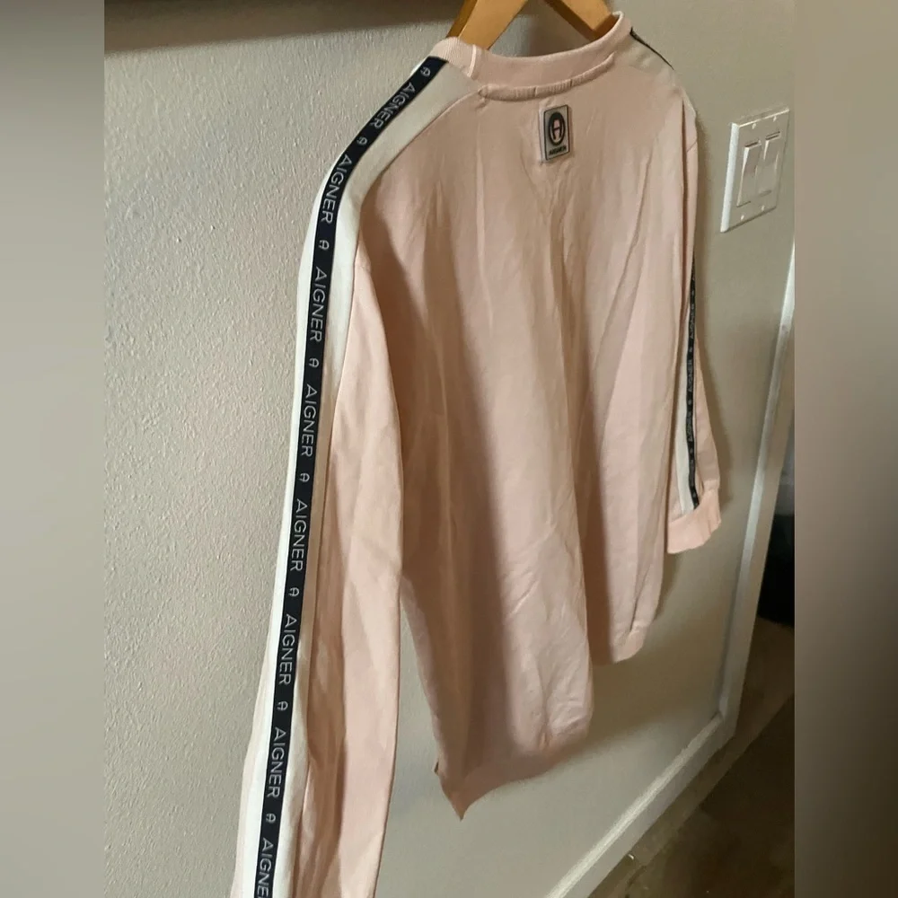 Aigner girls pink‎ logo sweatshirt size 12y